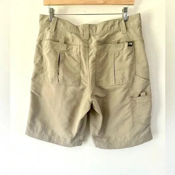 The North Face Horizon II Tan 10.5" Utility Nylon Hiking Shorts Axez Size 34 - Picture 9 of 15